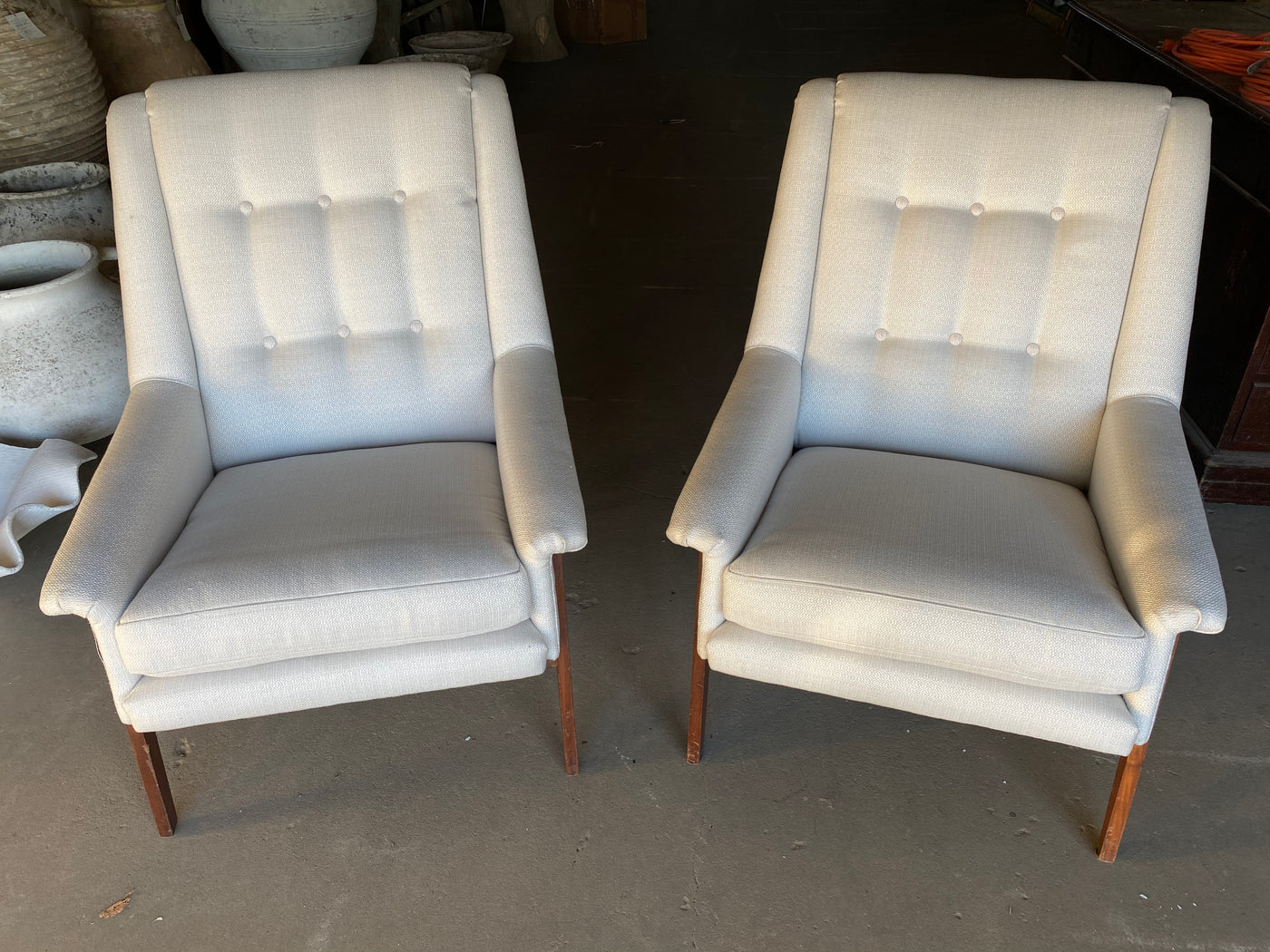 Italian Mid-Century Modern Chairs - New Upholstery