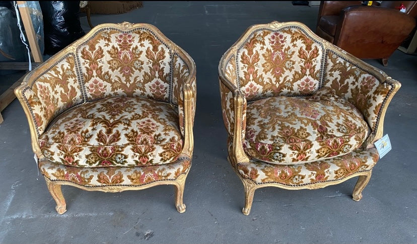 Gold Gilt Louis Chairs