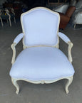 French Louis XV Chairs in Linen